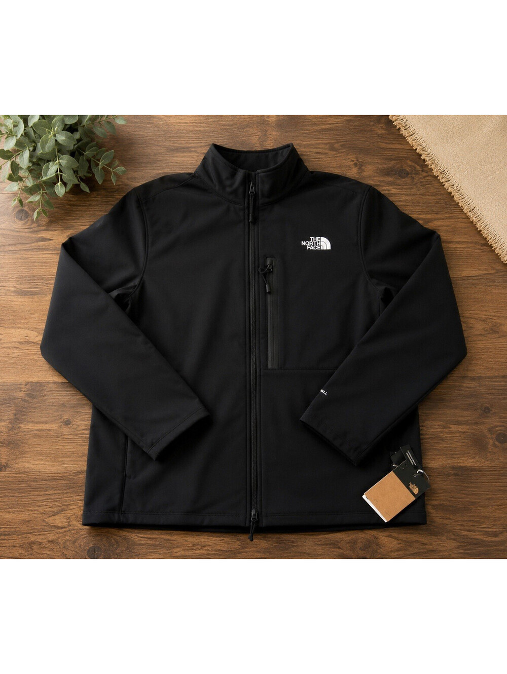 The North Face Men’s XL Black Full Zip Softshell Stand-Up Collar Overcoat
